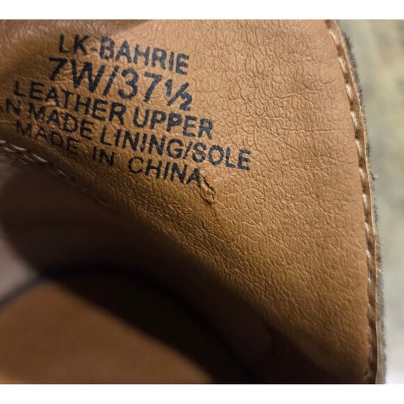 Lucky Brand LK-Bahrie Oiled Suede Titanium Bootie Women's Size 7W Gray - Picture 5 of 13